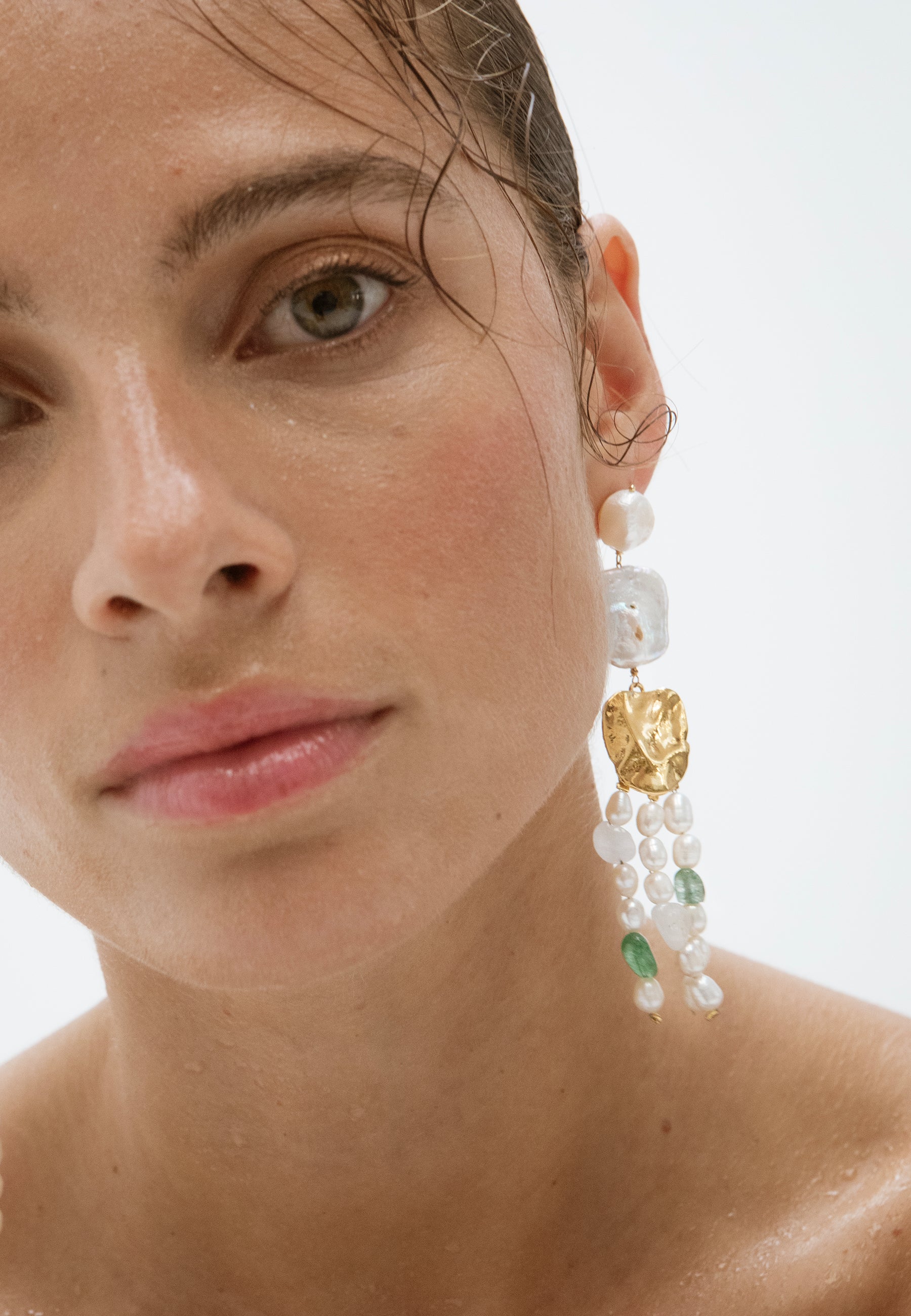 Pendientes Juno Perlas