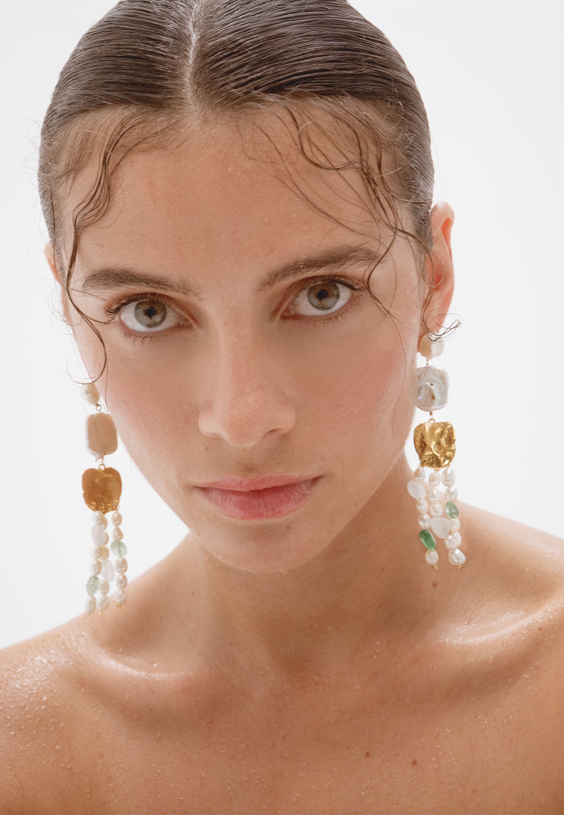 Pendientes Juno Perlas