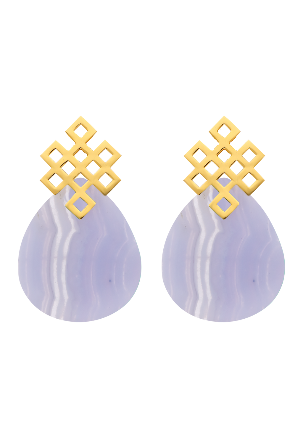 Pendientes Endless Knot Azul