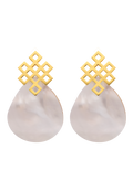 Pendientes Endless Knot Madreperla