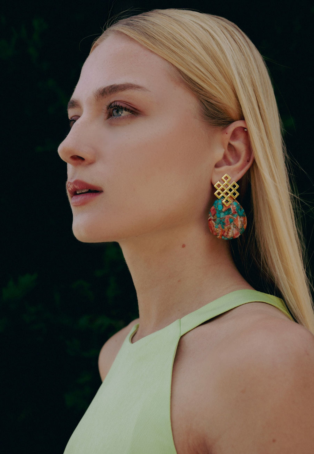Pendientes Endless Knot Multicolor
