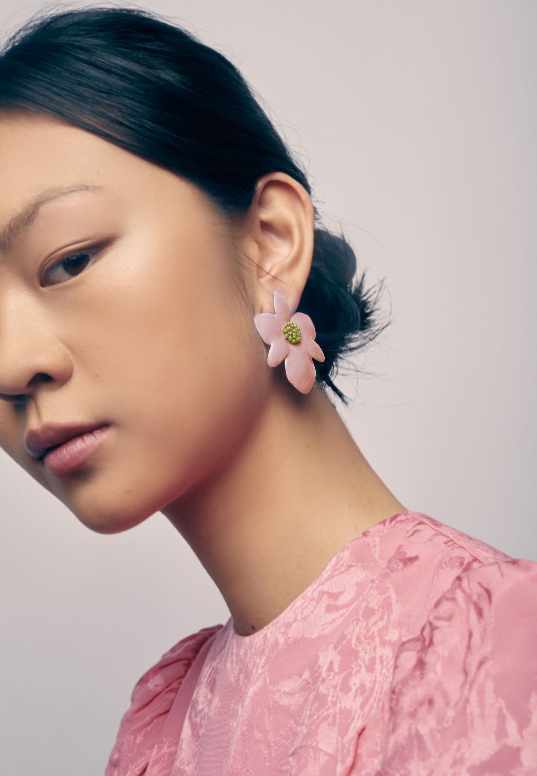 Pendientes Orchid Rosa