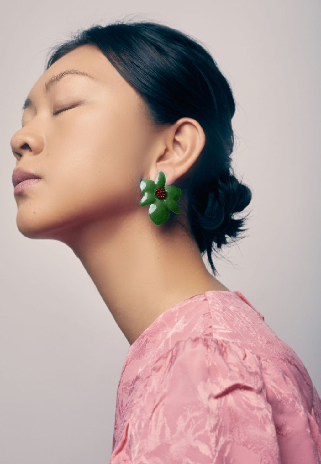 Pendientes Orchid Verde
