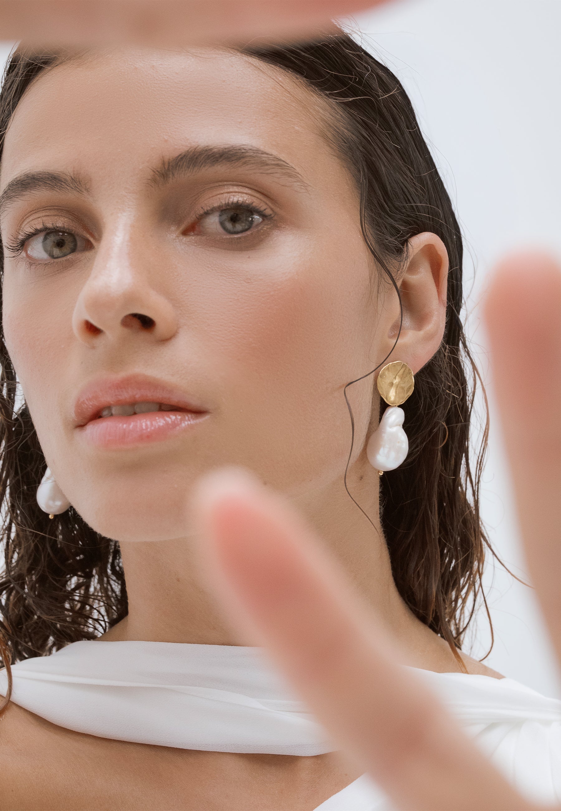 Pendientes Ondina Perla