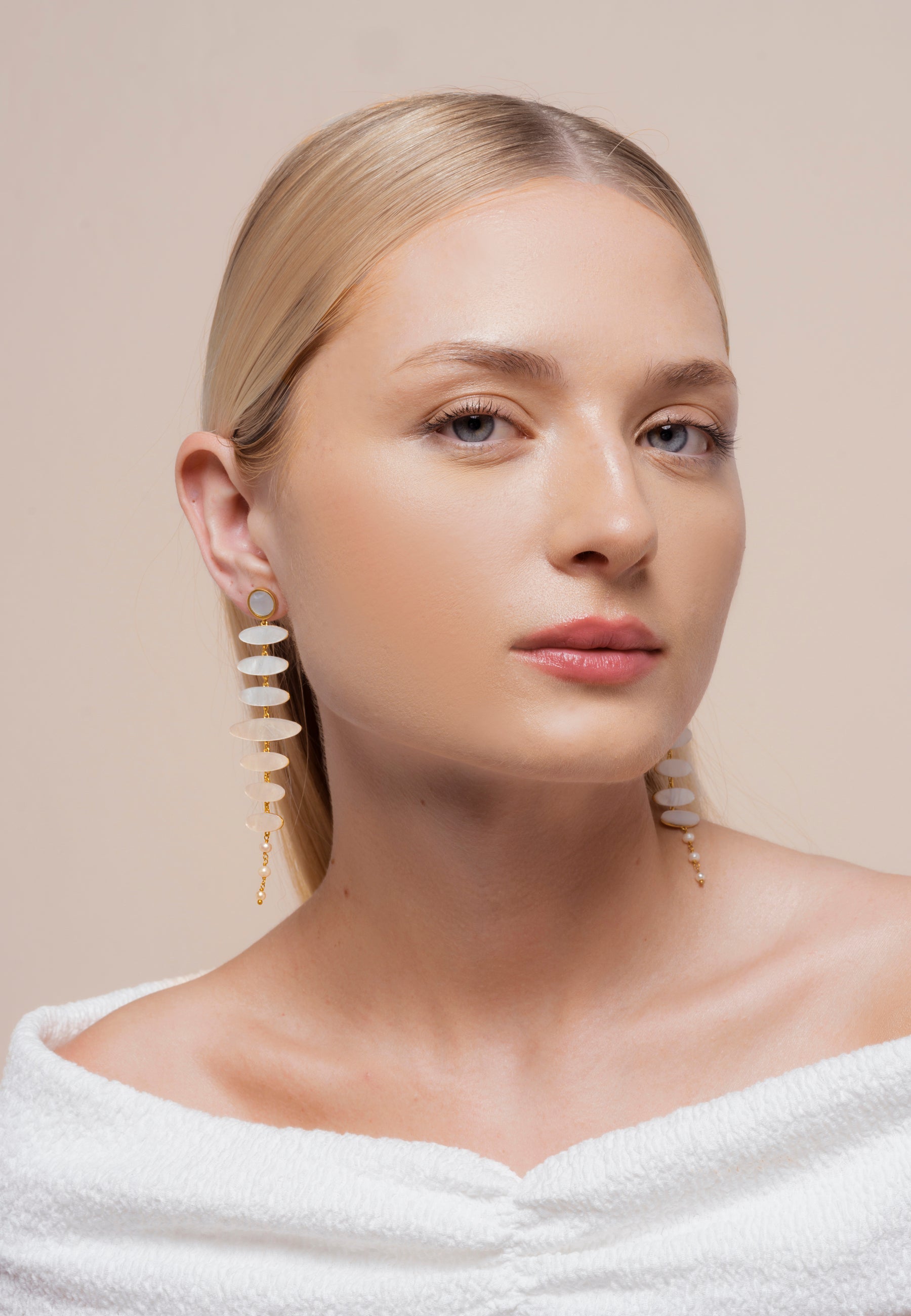 Pendientes Zenith Blanco