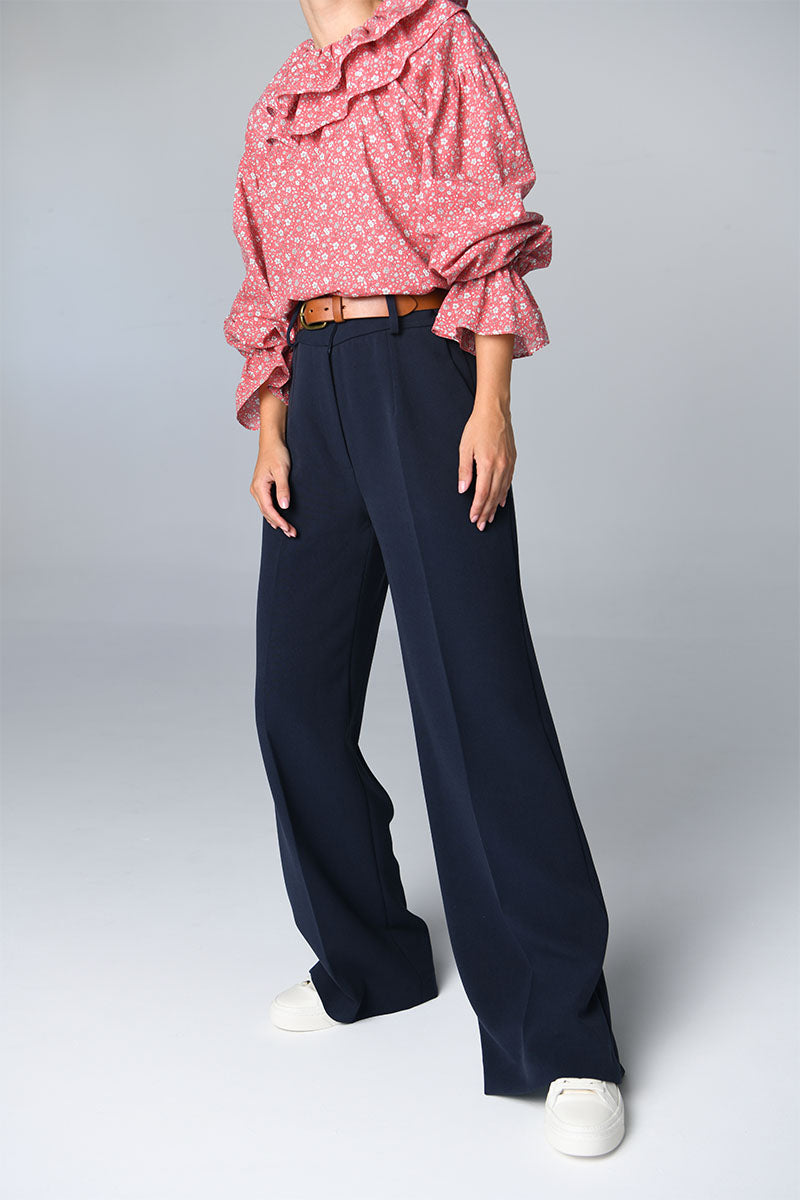Navy Blue Adela Trousers